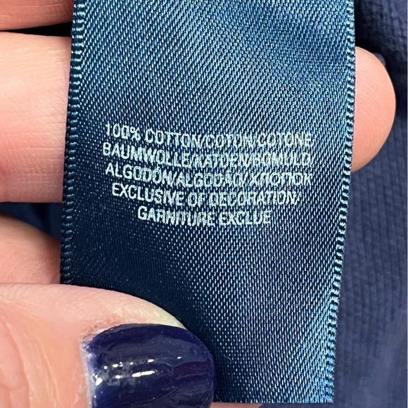 Polo Ralph Lauren Polo Shirt Navy Blue 100% cotton size 6 - Picture 4 of 5